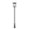 Z-Lite Rainer 5 Light Outdoor Post Mounted Fixture, 15.5in. W x 121.5in. H, Black 5015PHXLR-519P-BK - alternate 4